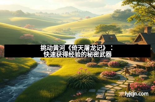 挑动黄河《倚天屠龙记》：快速获得经验的秘密武器